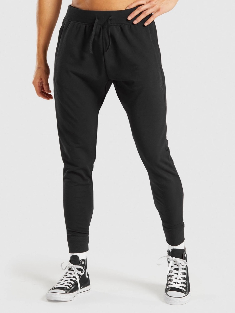 Gymshark Black Men's Chalk Joggers Sweatpants size M NWOT Black